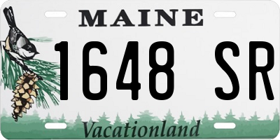 ME license plate 1648SR