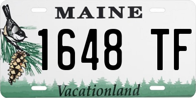 ME license plate 1648TF