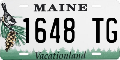 ME license plate 1648TG