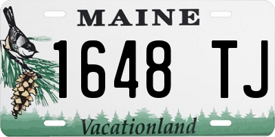 ME license plate 1648TJ