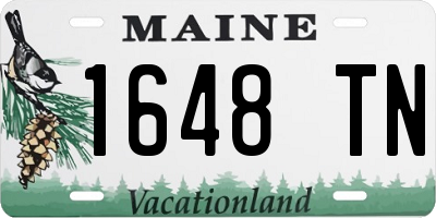 ME license plate 1648TN