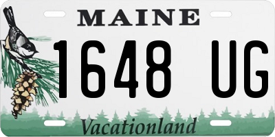 ME license plate 1648UG