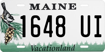 ME license plate 1648UI