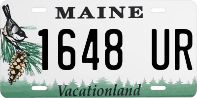 ME license plate 1648UR