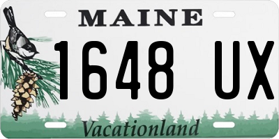 ME license plate 1648UX