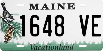 ME license plate 1648VE