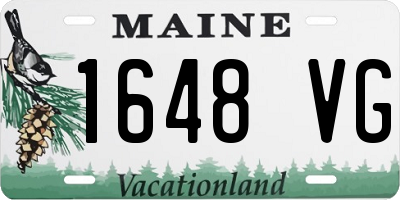 ME license plate 1648VG