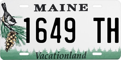 ME license plate 1649TH