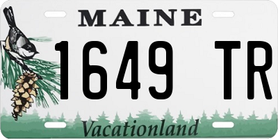 ME license plate 1649TR