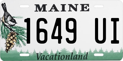 ME license plate 1649UI