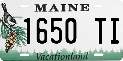 ME license plate 1650TI