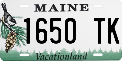 ME license plate 1650TK