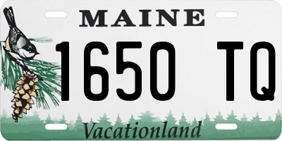 ME license plate 1650TQ
