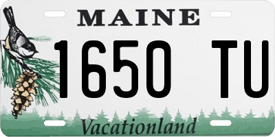 ME license plate 1650TU