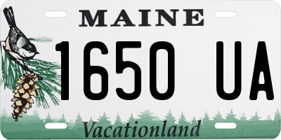 ME license plate 1650UA