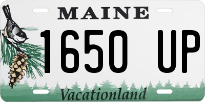 ME license plate 1650UP