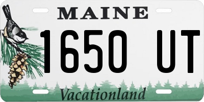 ME license plate 1650UT