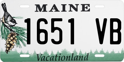 ME license plate 1651VB