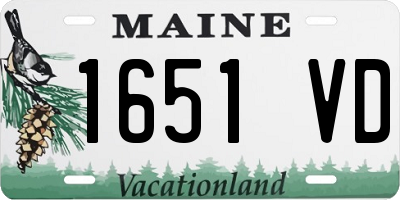 ME license plate 1651VD