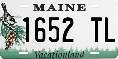 ME license plate 1652TL