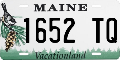 ME license plate 1652TQ