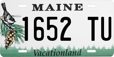 ME license plate 1652TU