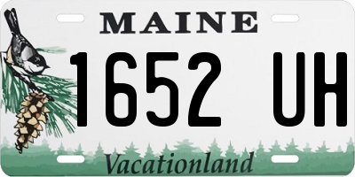 ME license plate 1652UH