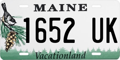 ME license plate 1652UK