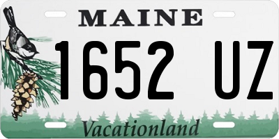 ME license plate 1652UZ