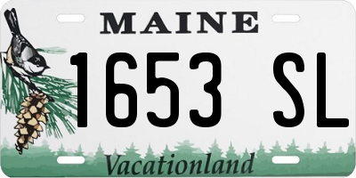ME license plate 1653SL