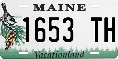 ME license plate 1653TH