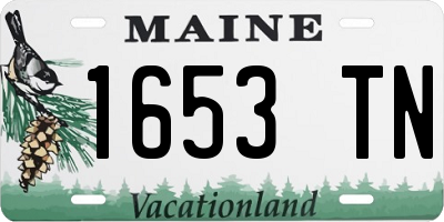 ME license plate 1653TN
