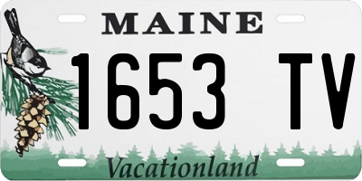 ME license plate 1653TV
