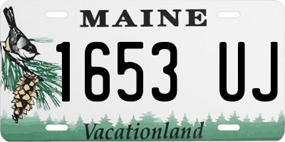 ME license plate 1653UJ