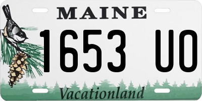 ME license plate 1653UO