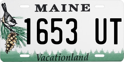 ME license plate 1653UT