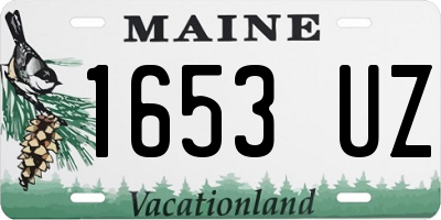 ME license plate 1653UZ