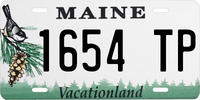 ME license plate 1654TP