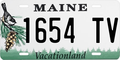 ME license plate 1654TV