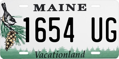 ME license plate 1654UG