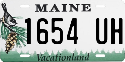 ME license plate 1654UH