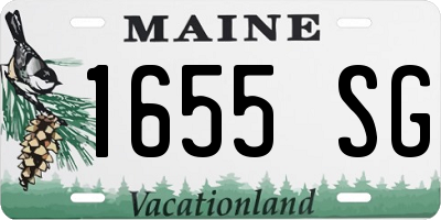 ME license plate 1655SG