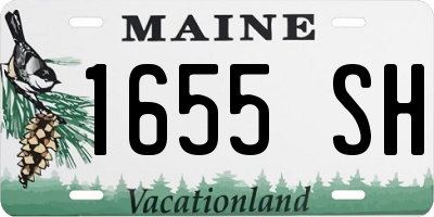 ME license plate 1655SH