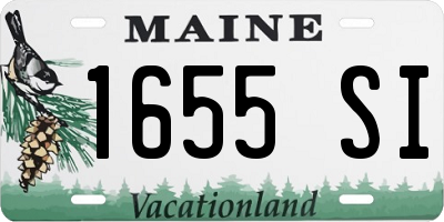 ME license plate 1655SI