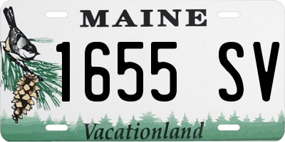 ME license plate 1655SV