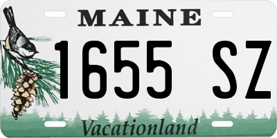 ME license plate 1655SZ