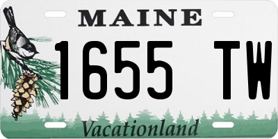 ME license plate 1655TW