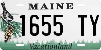ME license plate 1655TY