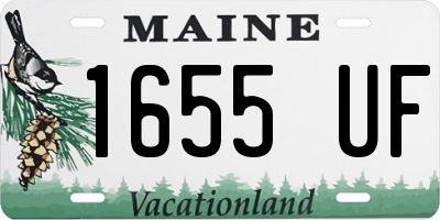 ME license plate 1655UF