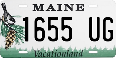 ME license plate 1655UG